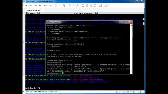 Установка zabbix 6 на Ubuntu Server смотреть онлайн