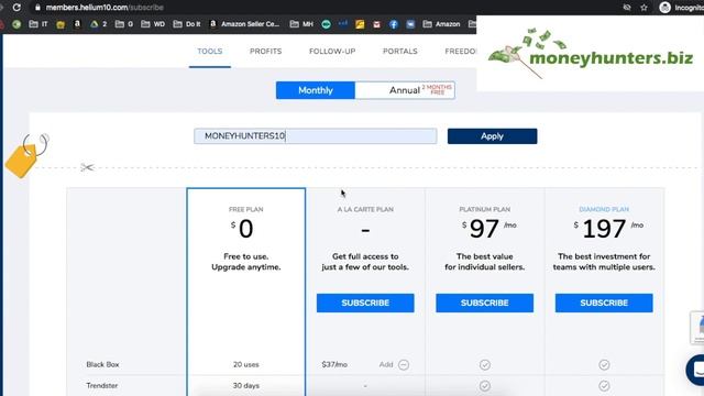 Helium10 - Программа для Амазон Бизнеса - Скидка 50% - Amazon Private Label Hunters смотреть онлайн