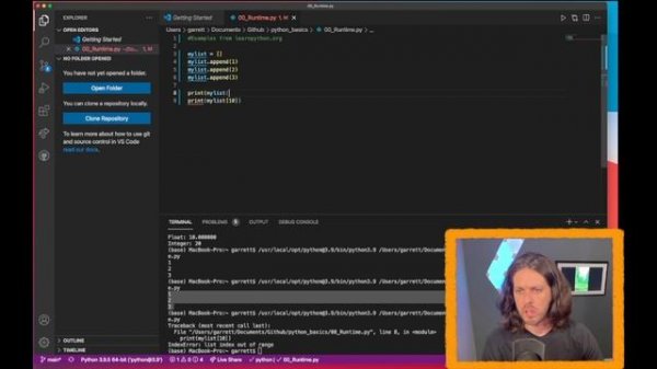 Python Basics from LearnPython.org Part I