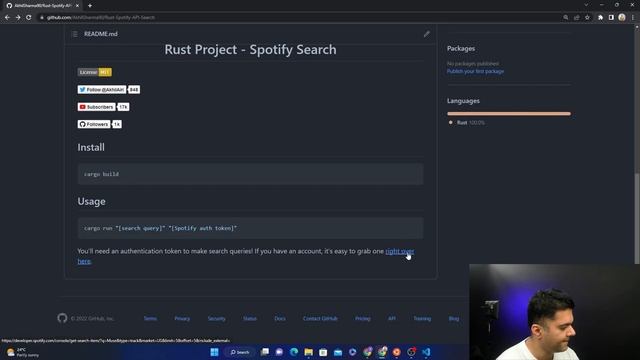 Spotify API - Rust Project смотреть онлайн