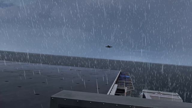 DCS: F/A-18c Bad Weather Carrier Landing - Close Call (Amazing graphics) смотреть онлайн