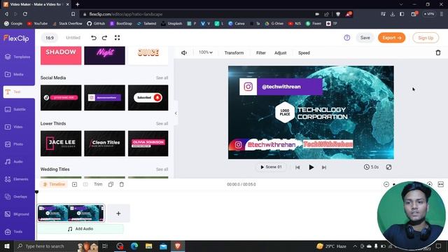 FlexClip Free Online Video Editor Tutorial | No Watermark | Best Video Editor смотреть онлайн