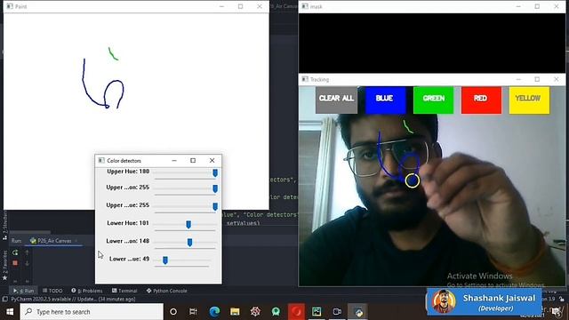 Computer Vision Project | OpenCV Tutorials for beginners | Air Canvas project смотреть онлайн