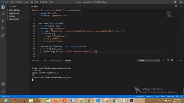 Node JS MySQL Tutorial in Tamil | NodeJS + MySQL Database Connection Tamil | Using MySQL with NodeJ смотреть онлайн