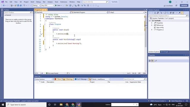 C# Hello World | Hello World Program in Visual Studio 2022 | Hello World C# | C# Hello World Progra смотреть онлайн