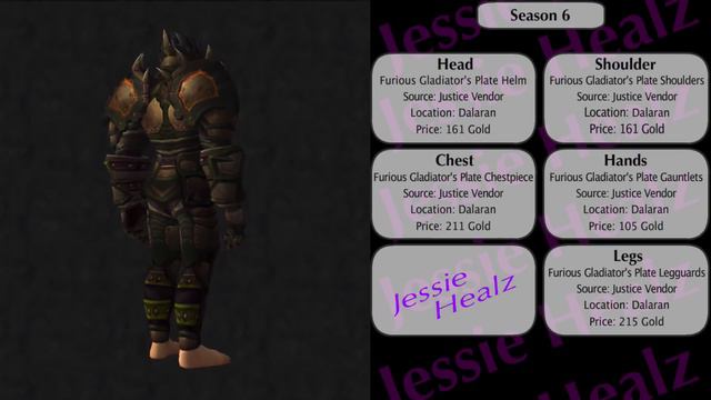 Jessiehealz - Warrior Season 1-10 PvP Sets (World of Warcraft) смотреть онлайн