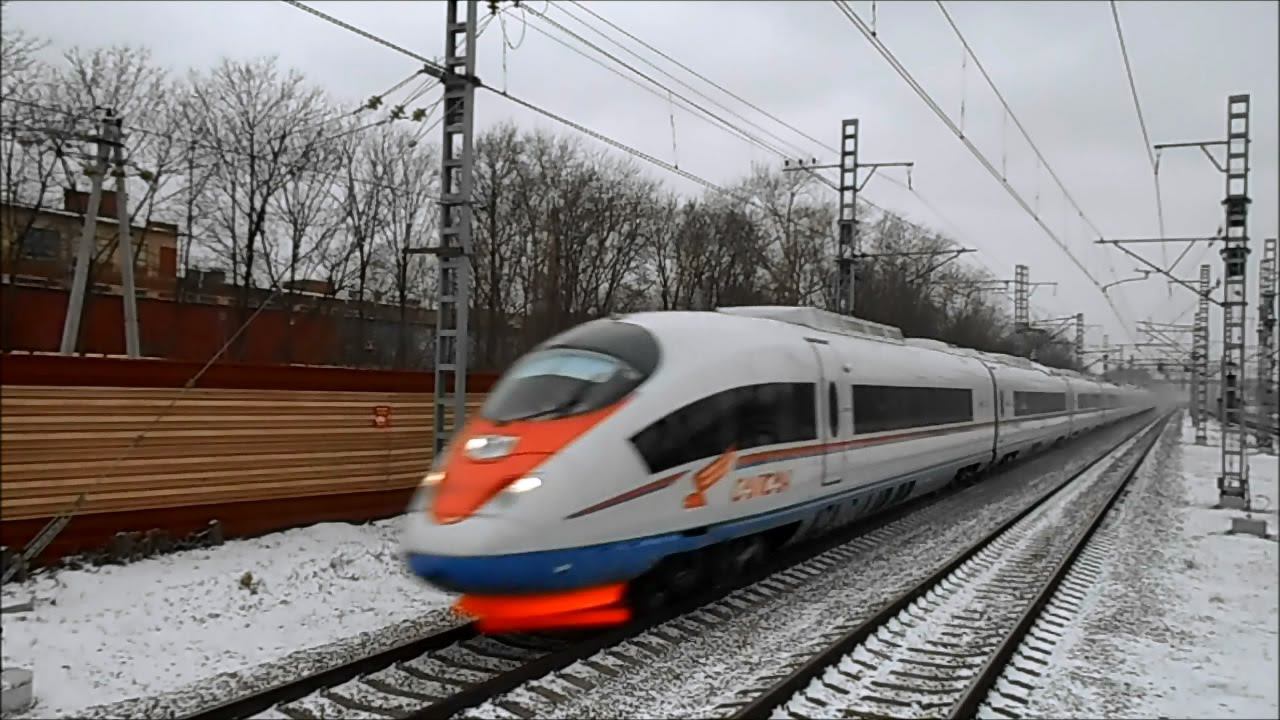 "Сапсан" ЭВС1-15 Санкт-Петербург - Москва смотреть онлайн
