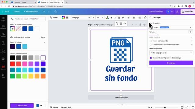 Como Guardar sin Fondo en Canva смотреть онлайн