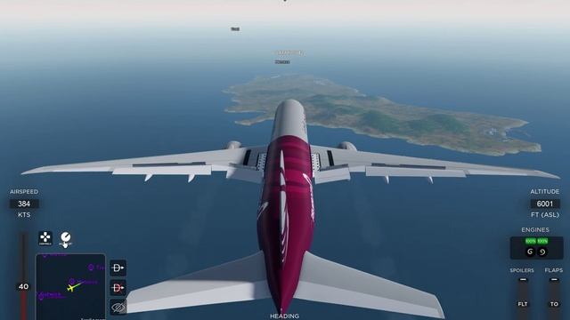 full flight from London Gatwick to Menoraca Qataur airways b777 roblox project flight simulator смотреть онлайн