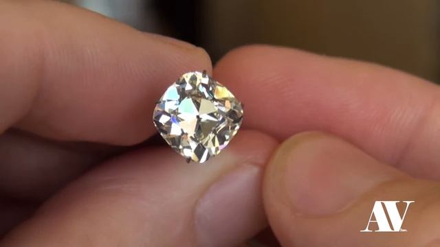August Vintage Cushion: 4.20ct N VS2 Whopper!