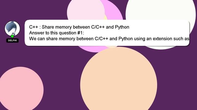 C++ : Share memory between C/C++ and Python смотреть онлайн