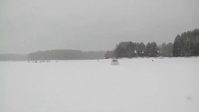 Зимняя рыбалка на Истринском водохранилище.Село Трусово (22.03.2019) смотреть онлайн