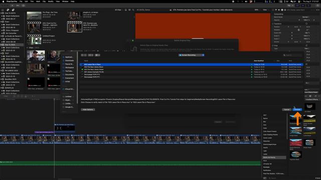How to relink missing files in Final Cut Pro FCPX смотреть онлайн