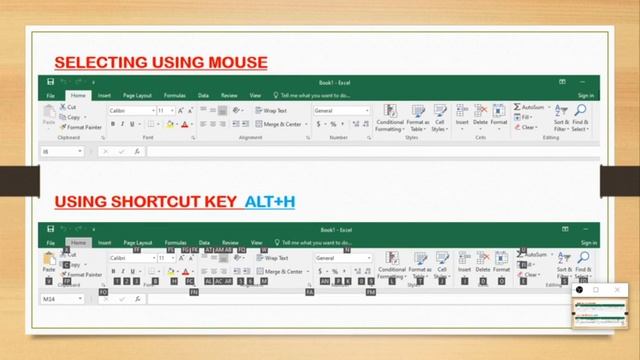 EXCEL FOR BEGINNERS PART 5 - RIBBON SHORTCUT KEYS (common for Excel 2010, 2013, 2016, 2019) смотреть онлайн