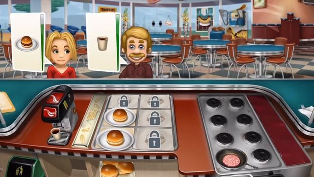Cooking Fever - Fast Food Court Level 1 - 5 Android & IOS Cooking Games Gameplay HD смотреть онлайн