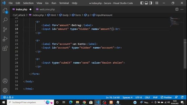 CSRF Hack - Erklärung, Beispiel und Schutz vor Cross-Site-Request-Forgery смотреть онлайн