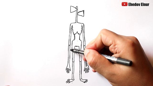 Как нарисовать Сиреноголовый | Siren head | scp 6789 смотреть онлайн