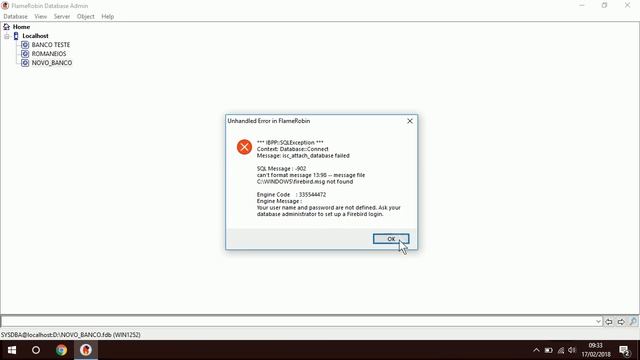 your username and password is not defined firebird смотреть онлайн
