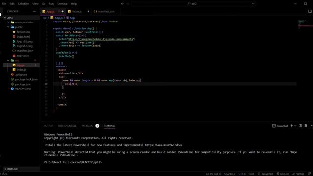 How to fetch Data from an Api in ReactJs.#reactjsdeveloper #reactjstutorial #html #javaprogramming смотреть онлайн