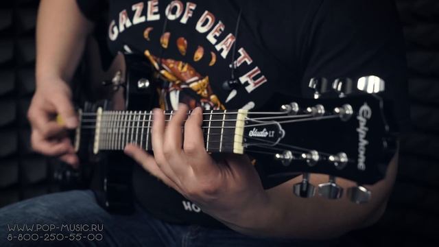 Обновленная электрогитара EPIPHONE LES PAUL STUDIO LT смотреть онлайн