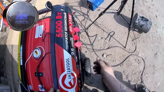 Бензиновый генератор 5.5 кВт (389 cc). Состав смеси (с ШДК). Расход топлива под нагрузкой смотреть онлайн