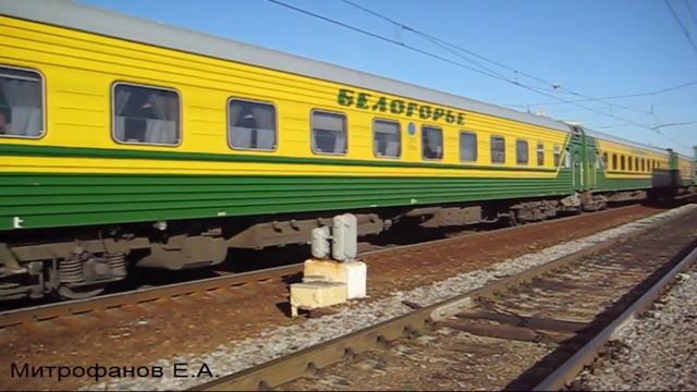 Электровоз ЧС7-235 (ТЧЭ-1) со скорым фирменным поезд "Белогорье" №072В Белгород - Москва. смотреть онлайн