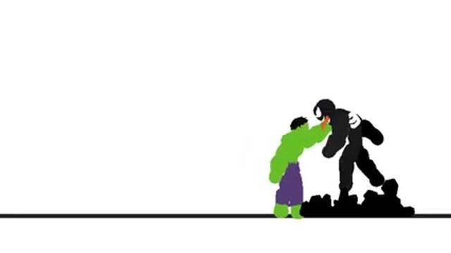 Venom Vs Hulk Sticknodes Animation смотреть онлайн