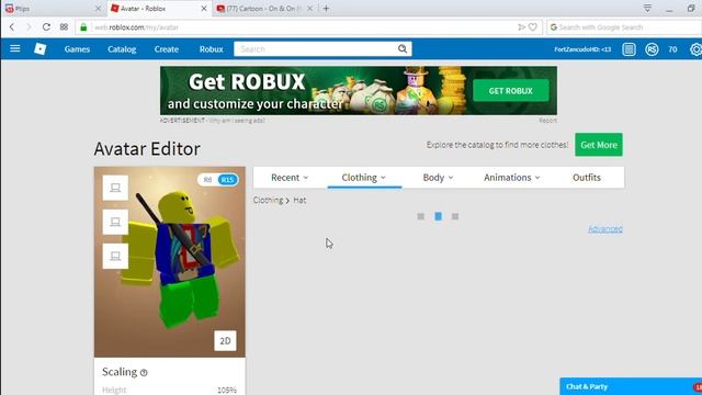 Buying Big Head and Big Beautiful Hair | Roblox смотреть онлайн