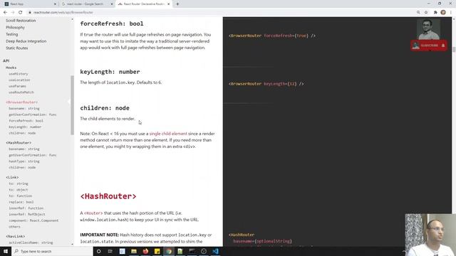 47. BrowserRouter and HashRouter in the React Router - ReactJS. смотреть онлайн
