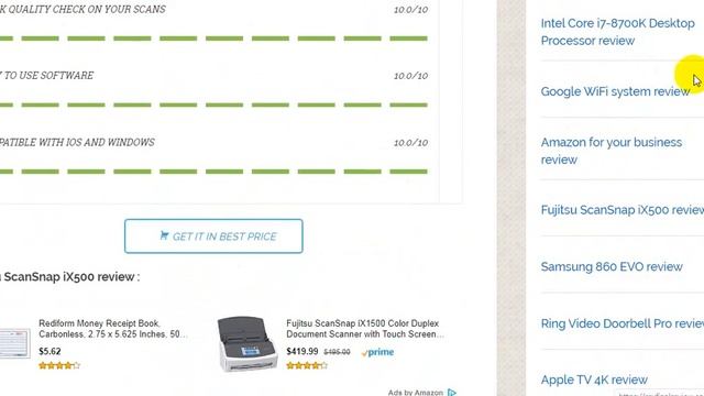 Fujitsu ScanSnap iX500 review смотреть онлайн