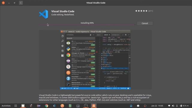 Visual Studio Code - Installing Best IDE for Angular Development On Ubuntu Linux 20.04 LTS (2020) смотреть онлайн