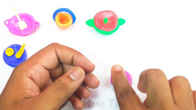 How to make handmade miniature kitchen set with clay || kitchen tools | Clay Q смотреть онлайн