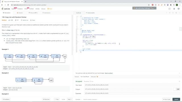 LeetCode 138: Copy List With Random Pointer смотреть онлайн