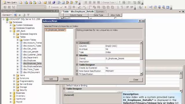 Create Database, Create a Primary Key Constrant смотреть онлайн