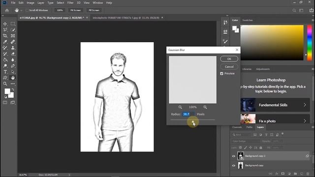 Image Into Drawing Using Photoshop / Sri Lankan Techno
