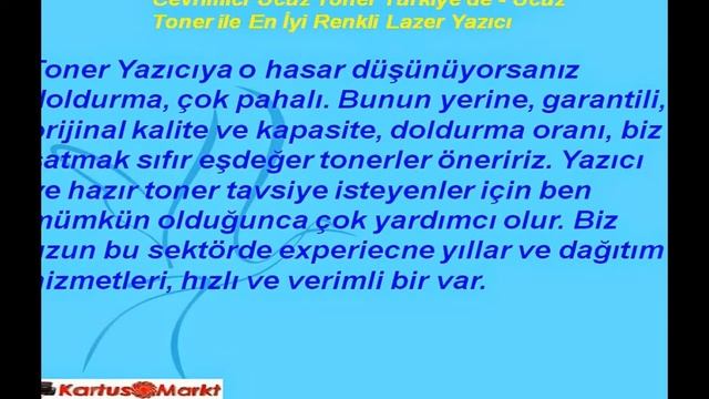 Paranız Cebinizde!Dolum ve Satin almak Toner, Lazer Yazici смотреть онлайн