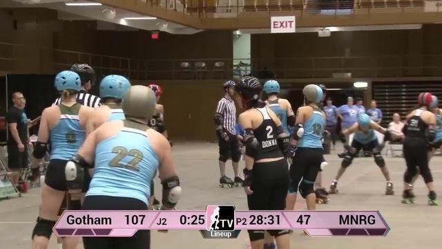 WFTDA Roller Derby: Minnesota RollerGirls v Gotham Girls Roller Derby: 2013 D1 Playoffs смотреть онлайн