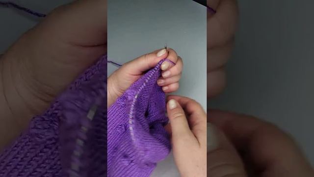 Как связать "шишечку" спицами. Узор спицами. смотреть онлайн