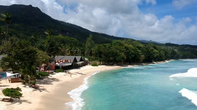 Seychelles Avani Barbarons Resort & Spa Hotel Beach From Drone смотреть онлайн