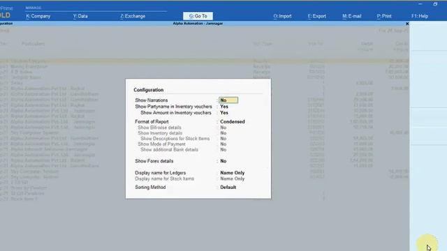 Tally Add On : Show Partyname of Inventory Vouchers in Daybook in TallyPrime software. смотреть онлайн