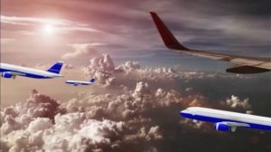 ФУТАЖ САМОЛЁТ ЛЕТИТ 2