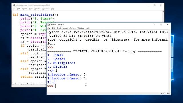 Programar en Python - Nivel 17 - Reto 3 - Calculadora con funciones смотреть онлайн