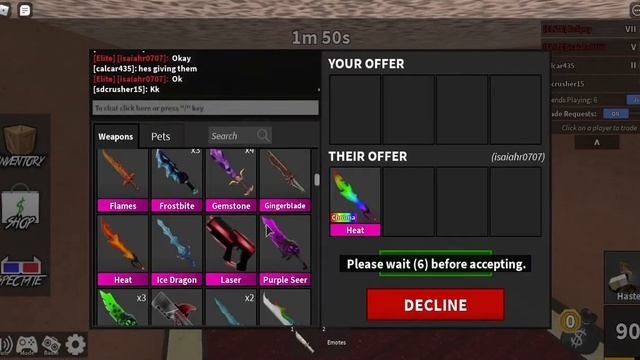 DOWNGRADED C BRINGER SET FOR 1700 SMALLS CHROMA HEAT AND ETERNAL IV. (Roblox Mm2) смотреть онлайн
