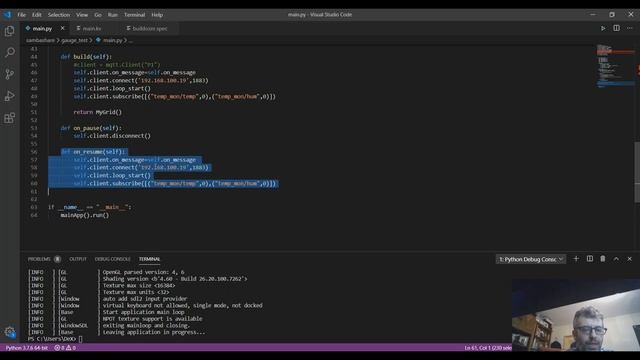 Kivy Application running on Android reading from MQTT Broker смотреть онлайн