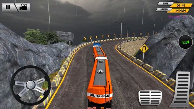 Offroad Oil Tanker Transport Truck Driver 2020 - Gas Station Sevice Car Games 3D - Anroid Gameplay смотреть онлайн
