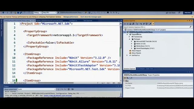 C# NUnit Allure Reporting смотреть онлайн