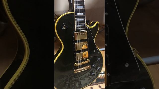 Gibson 35th anniversary les paul custom 1989 black beauty showing смотреть онлайн