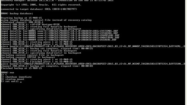 How to Perform Incomplete Recovery Until Scn No. using Rman */Step By Step /* смотреть онлайн