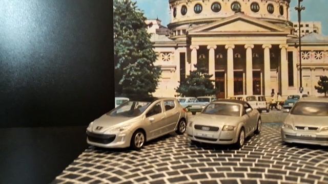 1:43 collection car DIORAMA OPEL AUDI PEUGEOT смотреть онлайн