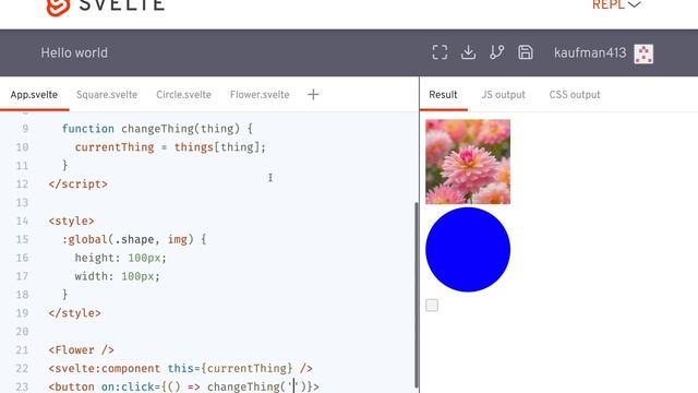Svelte - Dynamic component (svelte:component) смотреть онлайн